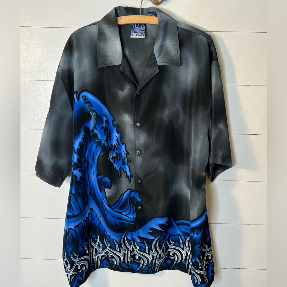 C-TWO MEN’S BUTTON FRONT SHIRT SZ XL
